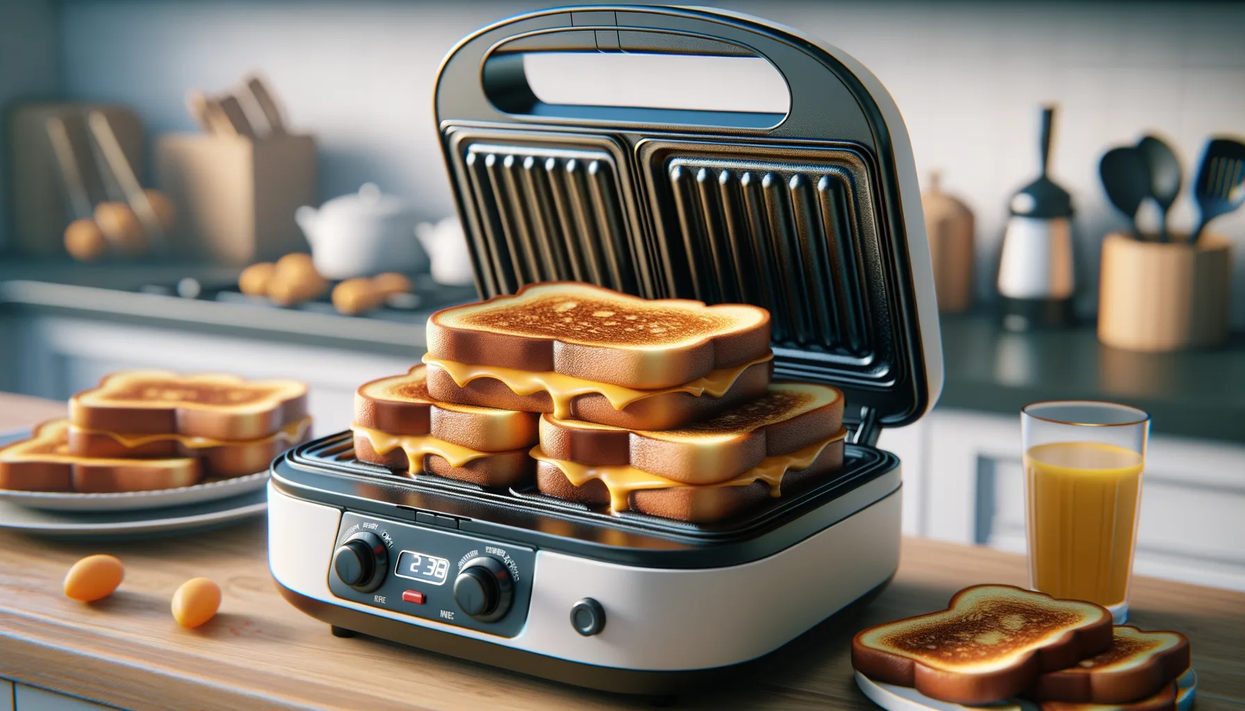 Sandwichmaker French Toast: Schnelles Armer-Ritter-Fruehstueck