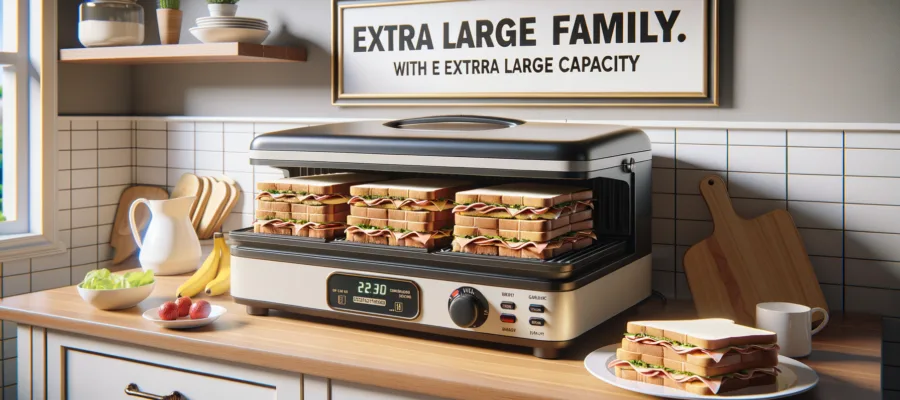 Sandwichmaker fuer grosse Familien: Modelle mit extra grosser Kapazitaet