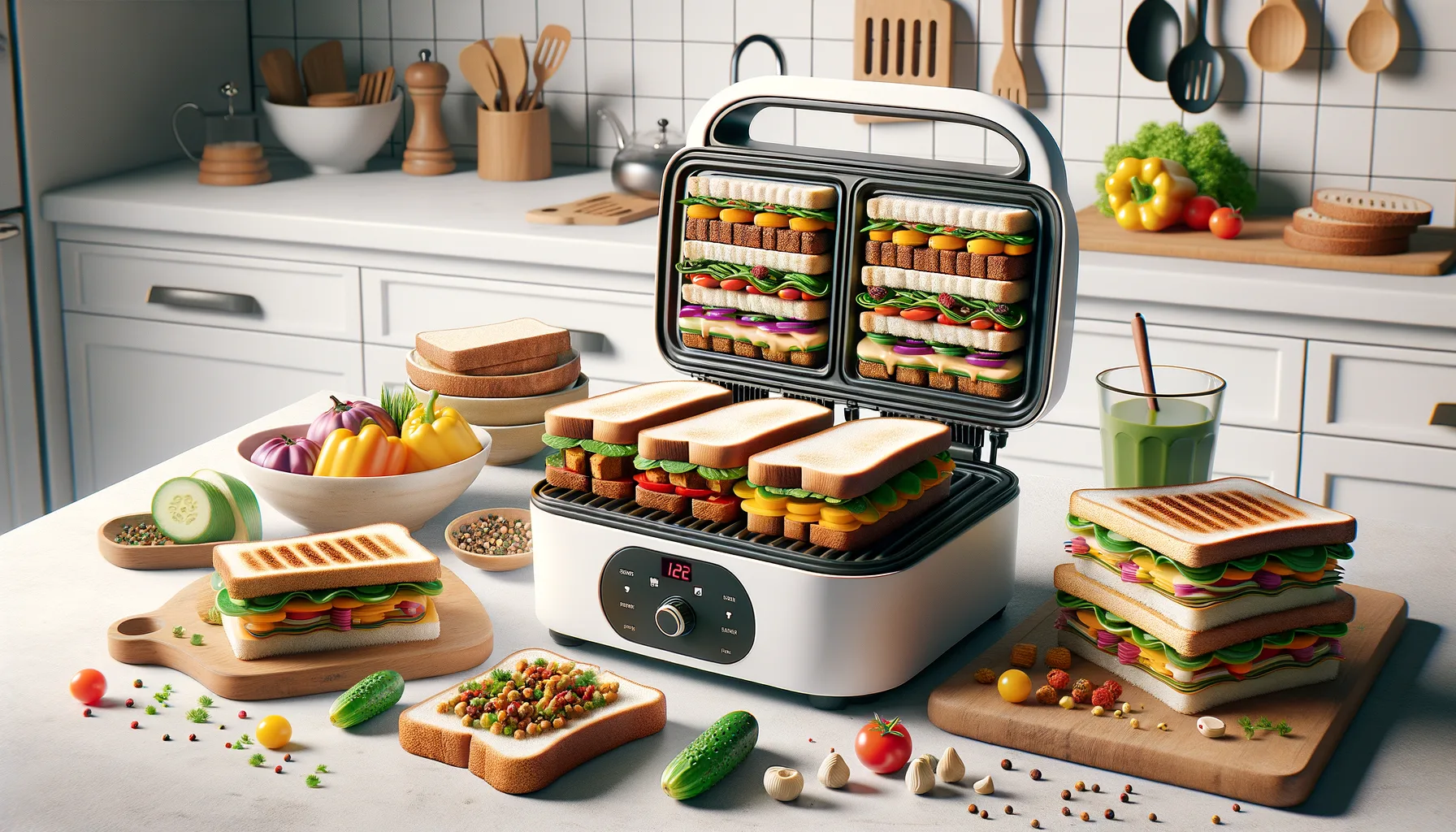 Sandwichmaker Vegetarische & Vegane Rezepte: Einfache pflanzliche Ideen