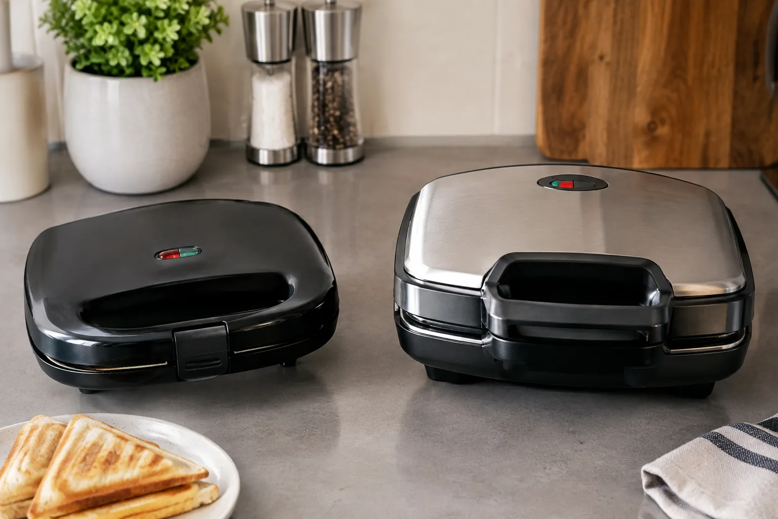 Guenstige Sandwichmaker vs. Premiumgeraete: Qualitaetsunterschiede verstehen